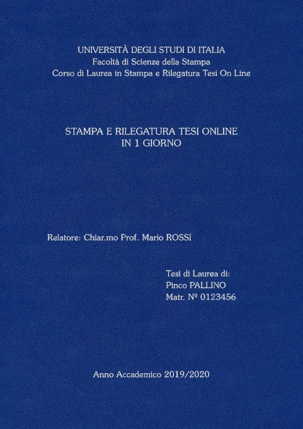 Similpelle Blu Chiaro Argento LAYOUT 2 - Senza Logo - Souvenir