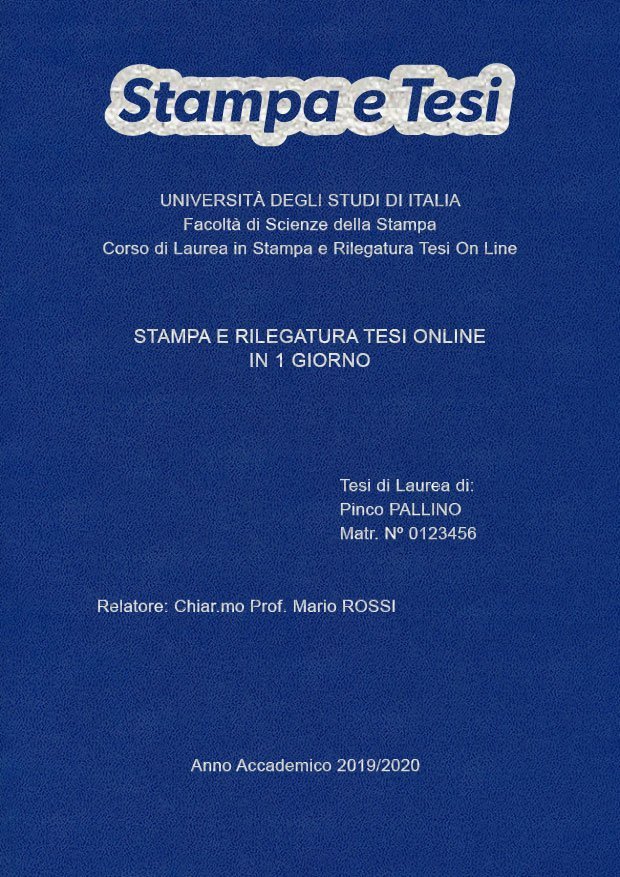 Similpelle Blu Chiaro Argento LAYOUT 1 - Logo in Alto - Arial