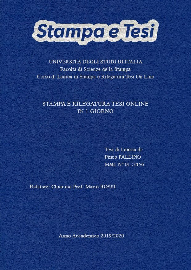 Similpelle Blu Chiaro Argento LAYOUT 1 - Logo in Alto - Times New Roman