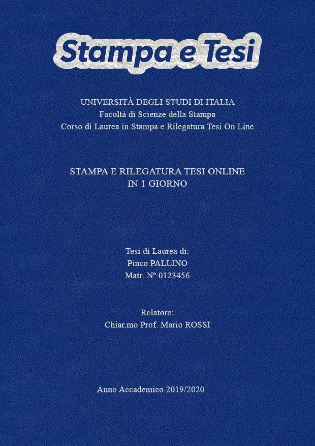 Similpelle Blu Chiaro Argento LAYOUT 4 - Logo in Alto - Times New Roman