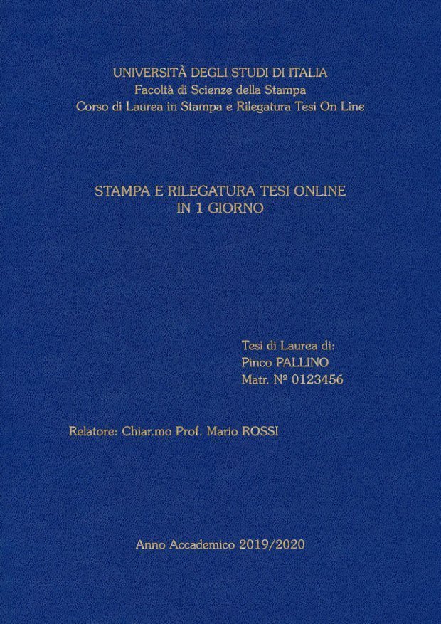 Similpelle Blu Chiaro Oro LAYOUT 1 - Senza Logo - Souvenir