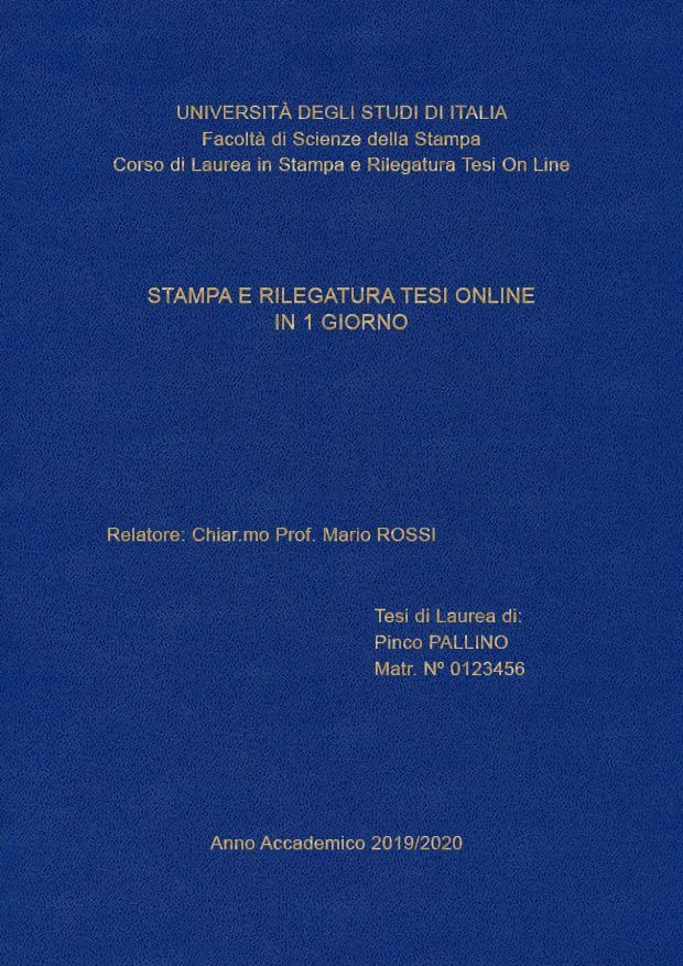 Similpelle Blu Chiaro Oro LAYOUT 2 - Senza Logo - Arial