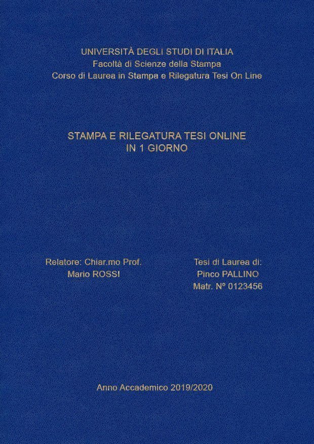 Similpelle Blu Chiaro Oro LAYOUT 3 - Senza Logo - Arial