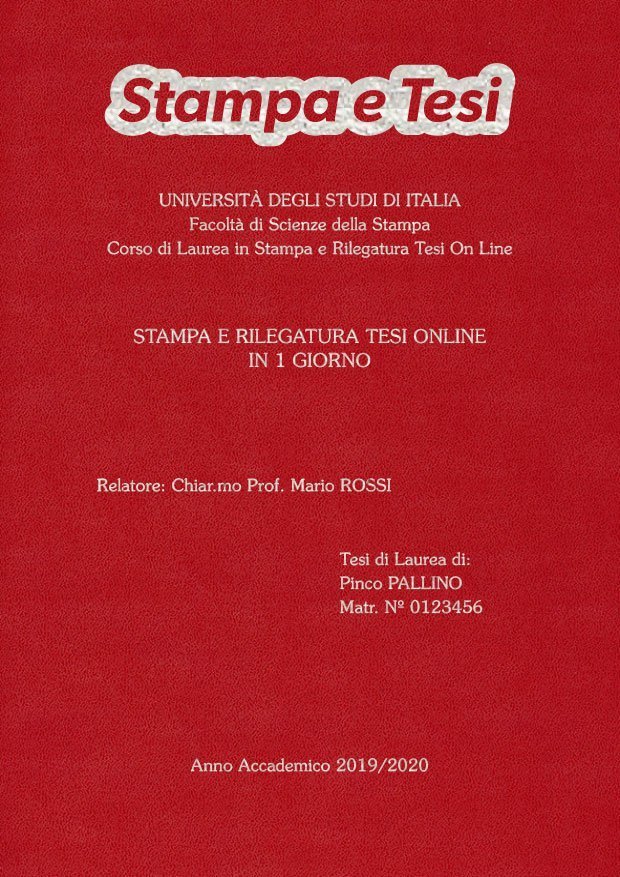 Similpelle Bordeaux Argento LAYOUT 2 - Logo in Alto - Souvenir 