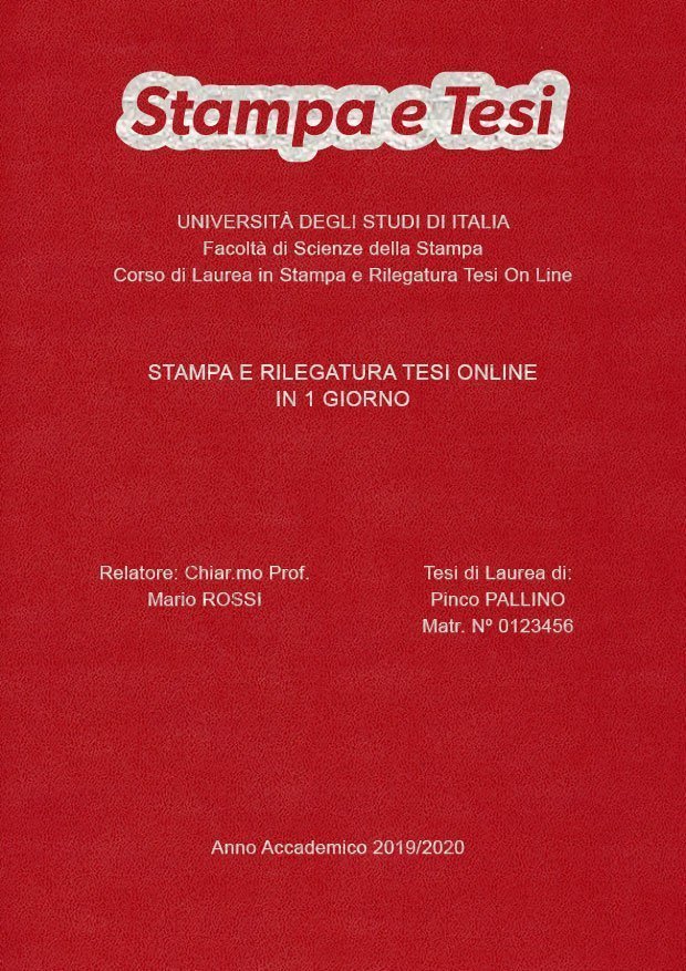 Similpelle Bordeaux Argento LAYOUT 3 - Logo in Alto - Arial