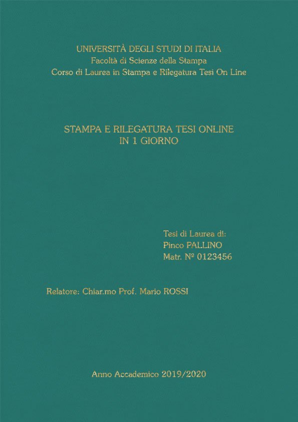 Similpelle Verde Acqua Oro LAYOUT 1 - Senza Logo - Souvenir