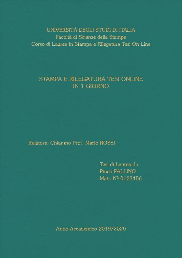 Similpelle Verde Acqua Oro LAYOUT 2 - Senza Logo - Souvenir