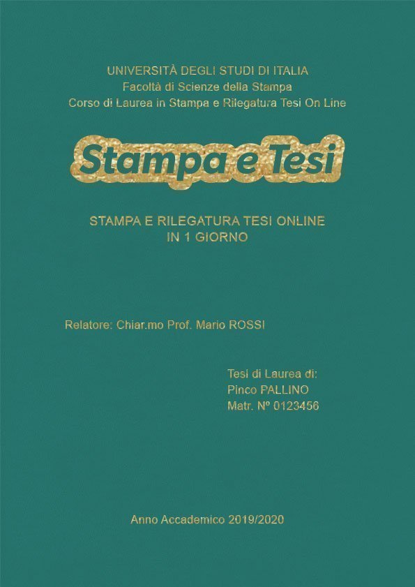 Similpelle Verde Acqua Oro LAYOUT 2 - Logo Centrato - Arial