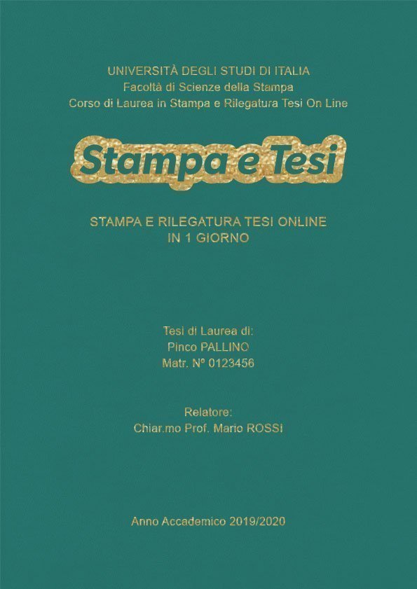 Similpelle Verde Acqua Oro LAYOUT 4 - Logo Centrato - Arial