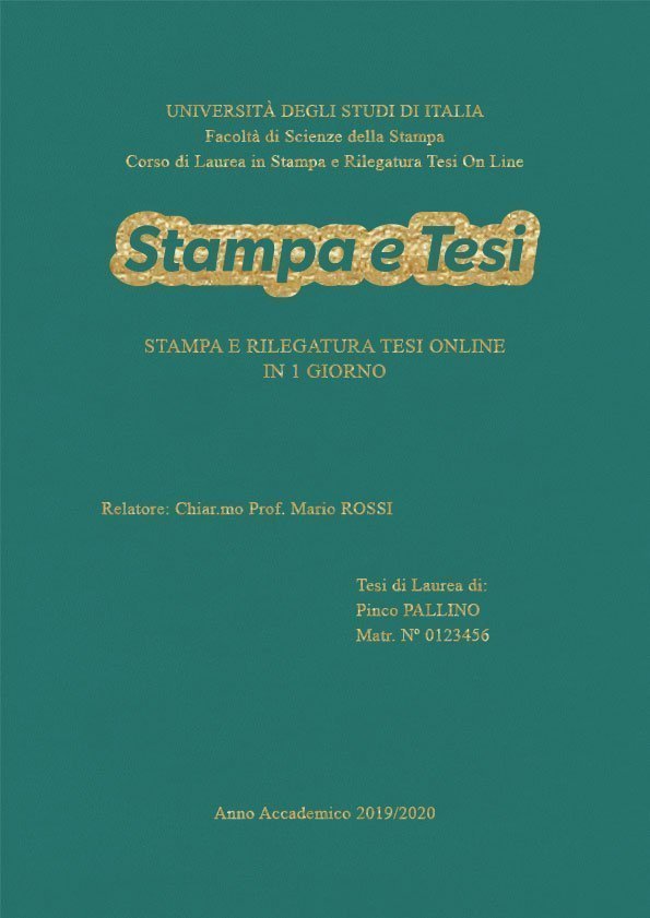 Similpelle Verde Acqua Oro LAYOUT 2 - Logo Centrato - Times New Roman
