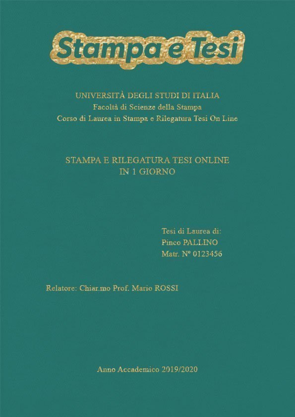 Similpelle Verde Acqua Oro LAYOUT 1 - Logo in Alto - Times New Roman