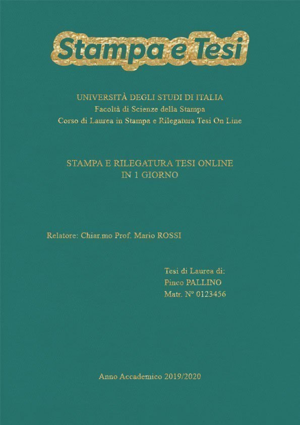 Similpelle Verde Acqua Oro LAYOUT 2 - Logo in Alto - Times New Roman