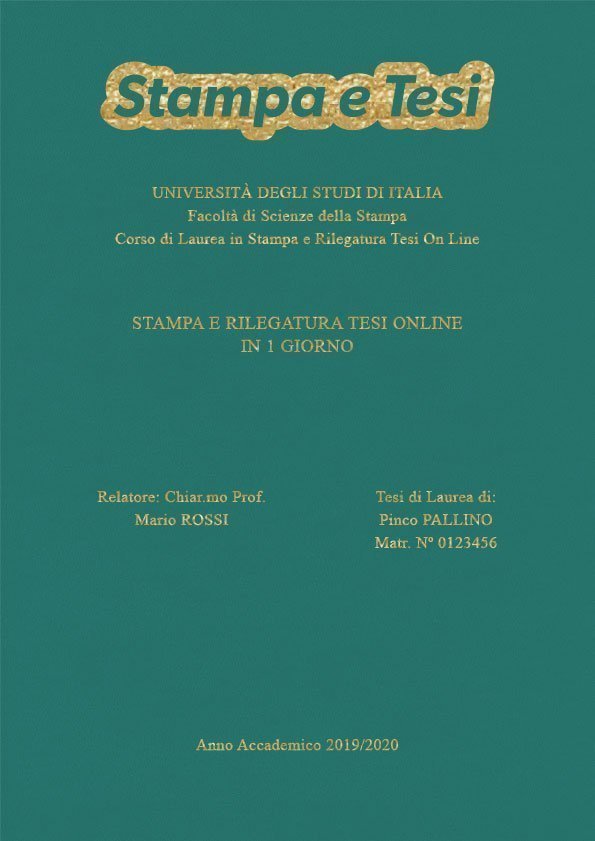 Similpelle Verde Acqua Oro LAYOUT 3 - Logo in Alto - Times New Roman