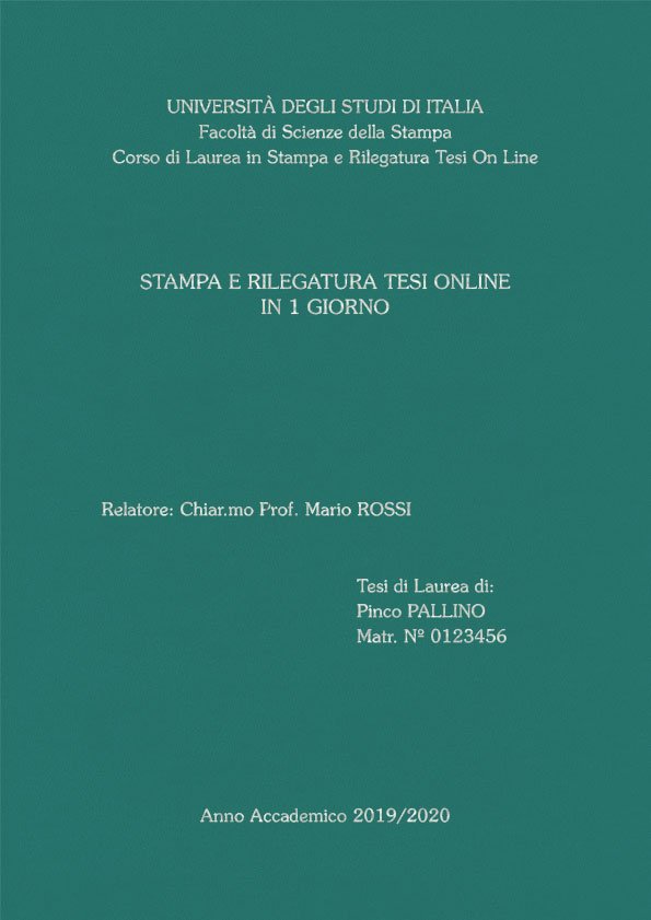 Similpelle Verde Acqua Argento LAYOUT 2 - Senza Logo - Souvenir