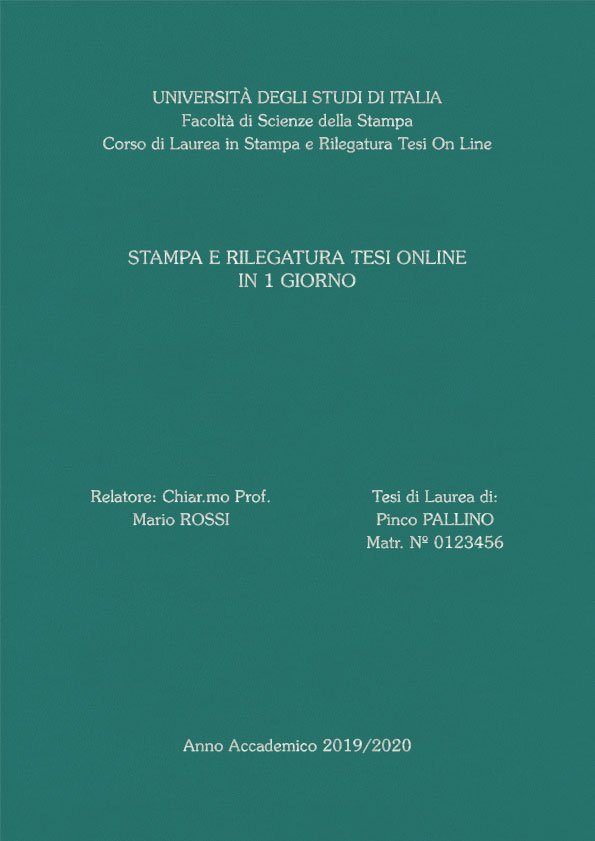 Similpelle Verde Acqua Argento LAYOUT 3 - Senza Logo - Souvenir 