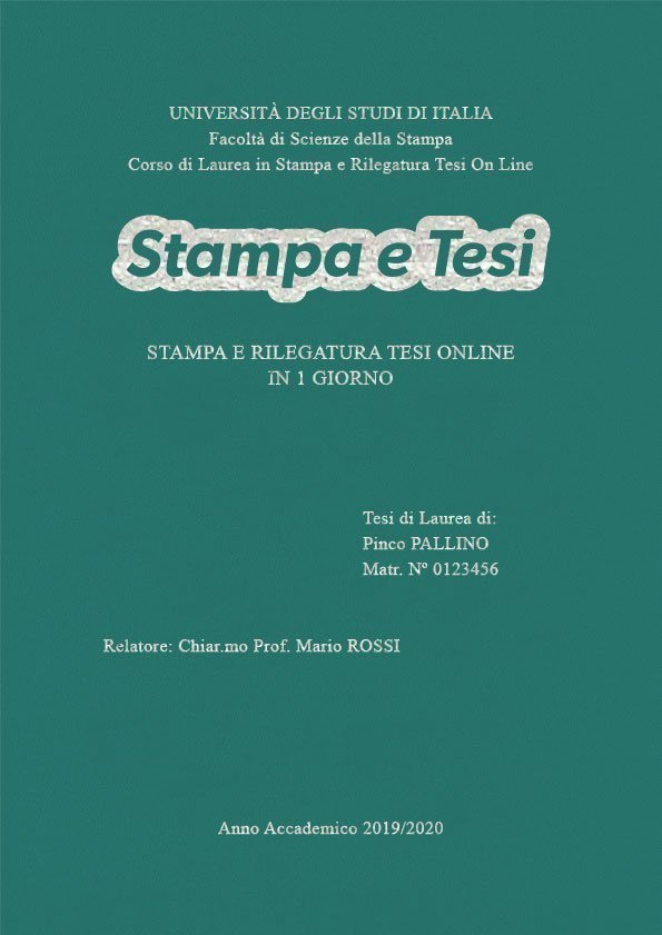 Similpelle Verde Acqua Argento LAYOUT 1 - Logo Centrato - Times New Roman