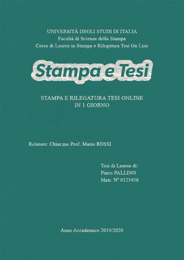 Similpelle Verde Acqua Argento LAYOUT 2 - Logo Centrato - Times New Roman