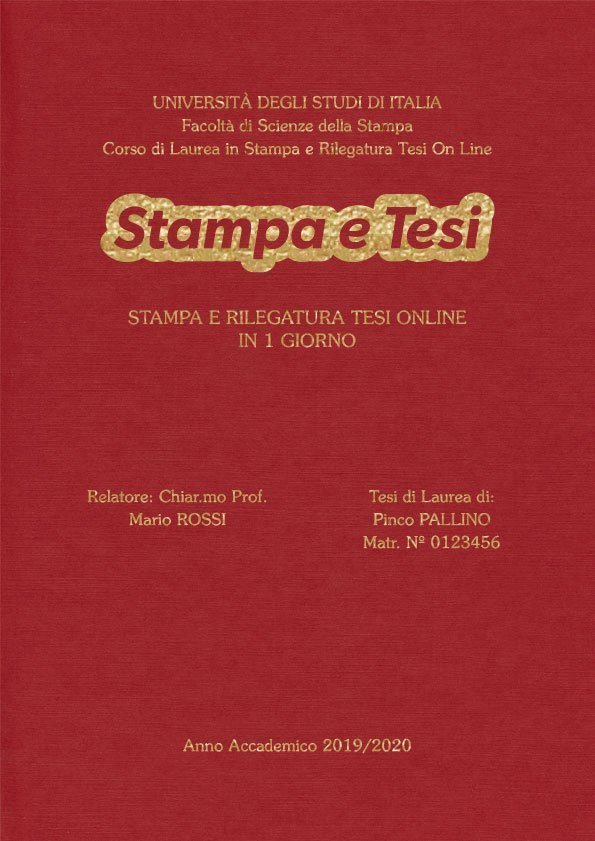 Similtela Rosso Oro LAYOUT 3 - Logo Centrato - Souvenir 