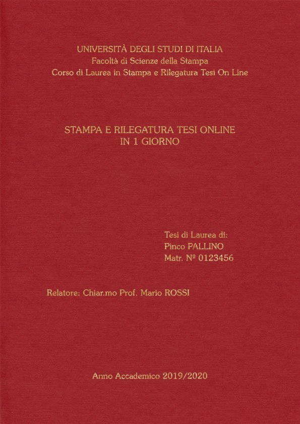 Similtela Rosso Oro LAYOUT 1 - Senza Logo - Souvenir