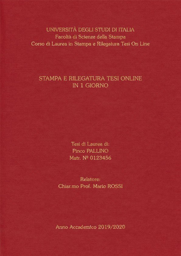 Similtela Rosso Oro LAYOUT 4 - Senza Logo - Souvenir 