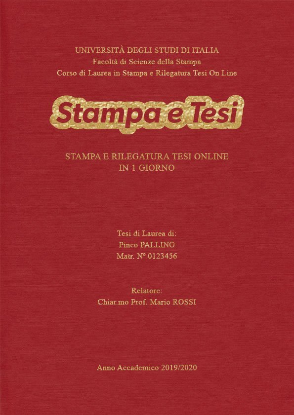 Similtela Rosso Oro LAYOUT 4 - Logo Centrato - Times New Roman