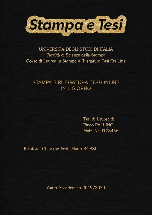 Similtela Nero Oro LAYOUT 1 - Logo in Alto - Souvenir 