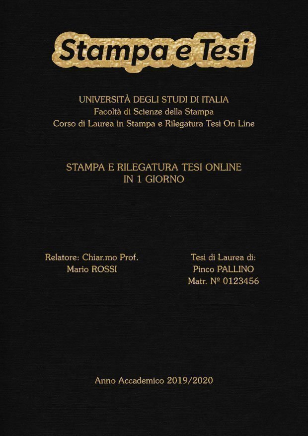 Similtela Nero Oro LAYOUT 3 - Logo in Alto - Souvenir 