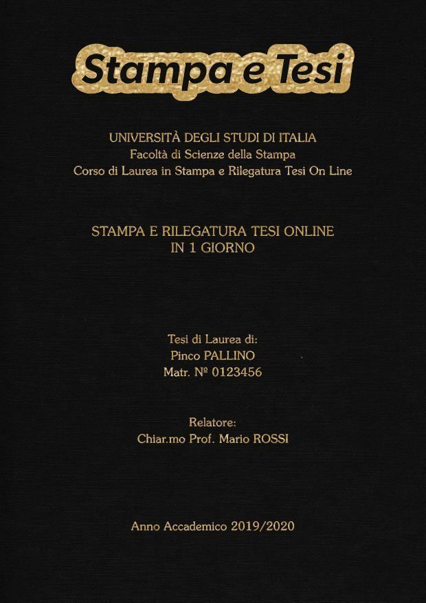 Similtela Nero Oro LAYOUT 4 - Logo in Alto - Souvenir 