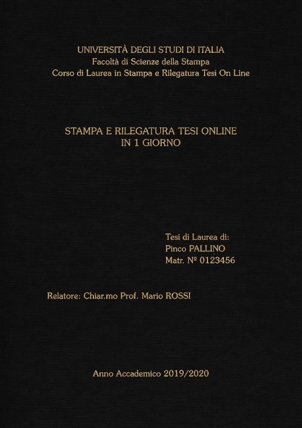 Similtela Nero Oro LAYOUT 1 - Senza Logo - Souvenir