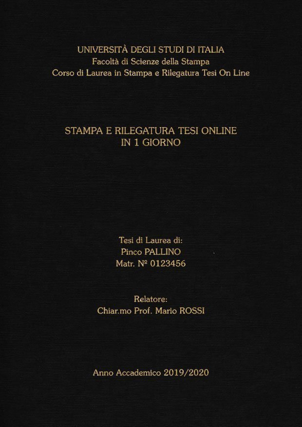 Similtela Nero Oro LAYOUT 4 - Senza Logo - Souvenir 