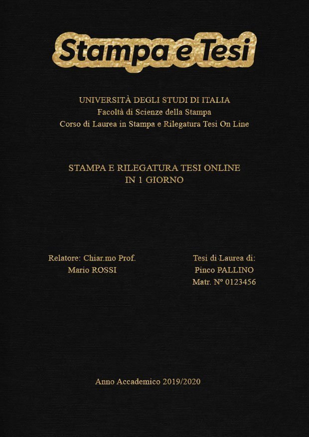 Similtela Nero Oro LAYOUT 3 - Logo in Alto - Times New Roman