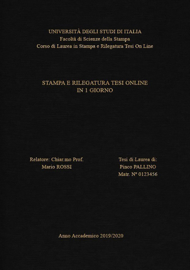 Similtela Nero Oro LAYOUT 3 - Senza Logo - Times New Roman