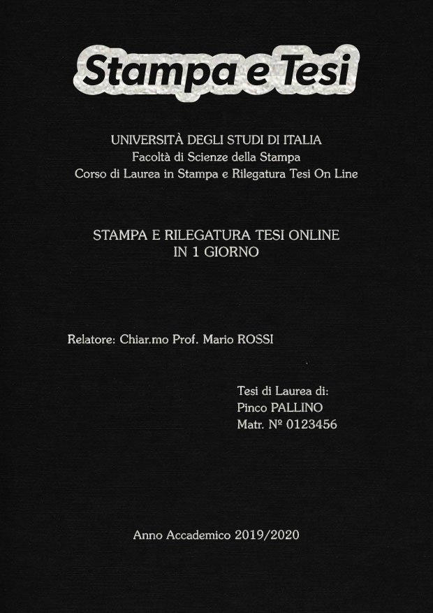 Similtela Nero Argento LAYOUT 2 - Logo in Alto - Souvenir 