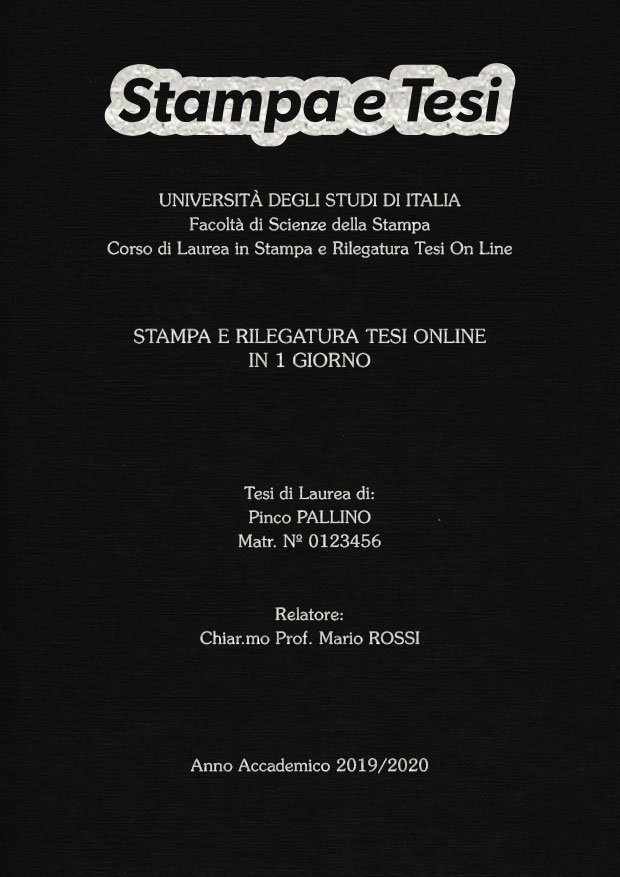 Similtela Nero Argento LAYOUT 4 - Logo in Alto - Souvenir 