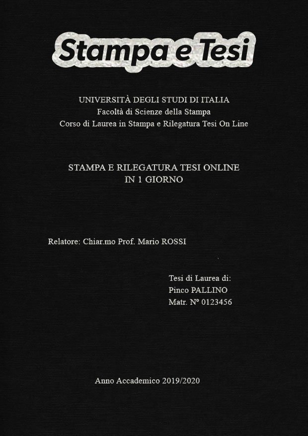 Similtela Nero Argento LAYOUT 2 - Logo in Alto - Times New Roman