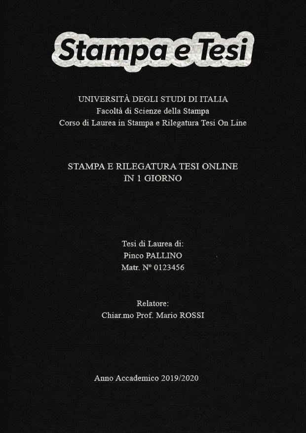 Similtela Nero Argento LAYOUT 4 - Logo in Alto - Times New Roman