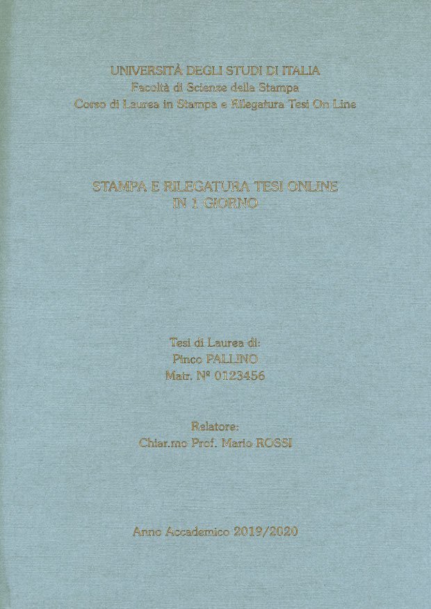 Similtela Celeste Oro LAYOUT 4 - Senza Logo - Souvenir 