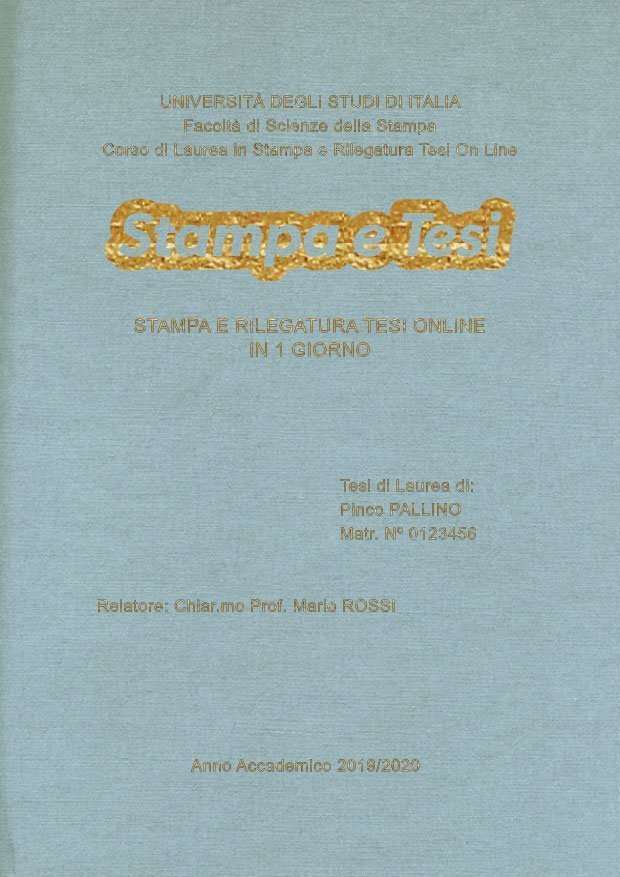 Similtela Celeste Oro LAYOUT 1 - Logo Centrato - Arial