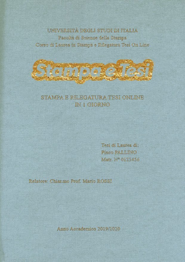 Similtela Celeste Oro LAYOUT 1 - Logo Centrato - Times New Roman