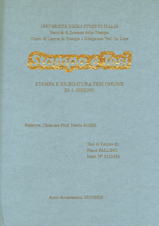 Similtela Celeste Oro LAYOUT 2 - Logo Centrato - Times New Roman