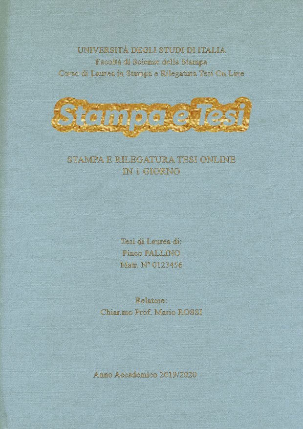 Similtela Celeste Oro LAYOUT 4 - Logo Centrato - Times New Roman