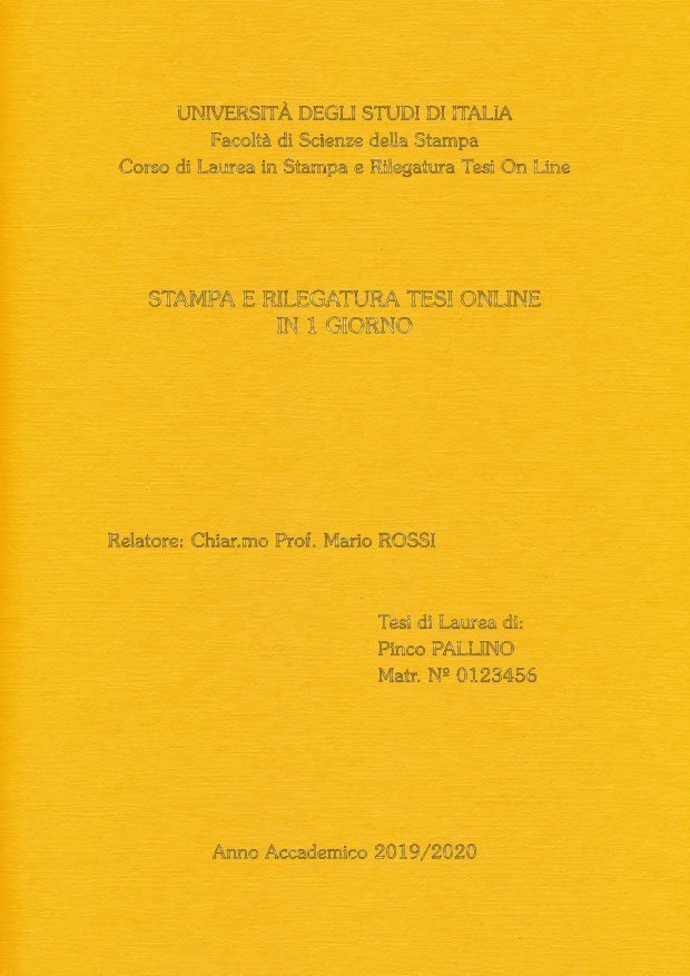 Similtela Giallo Oro LAYOUT 2 - Senza Logo - Souvenir