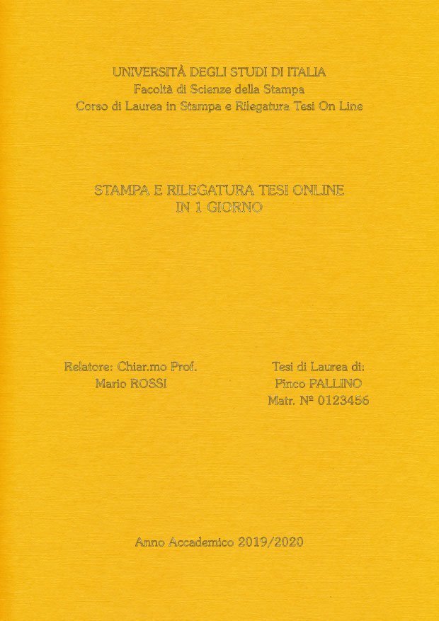 Similtela Giallo Oro LAYOUT 3 - Senza Logo - Souvenir 