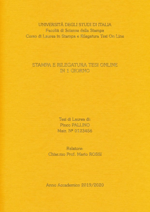 Similtela Giallo Oro LAYOUT 4 - Senza Logo - Souvenir 