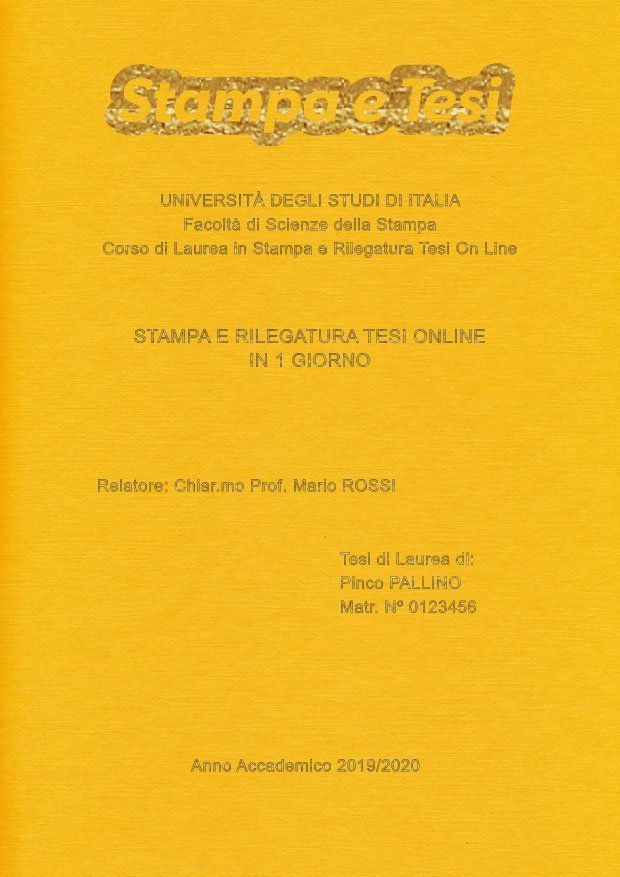 Similtela Giallo Oro LAYOUT 2 - Logo in Alto - Arial