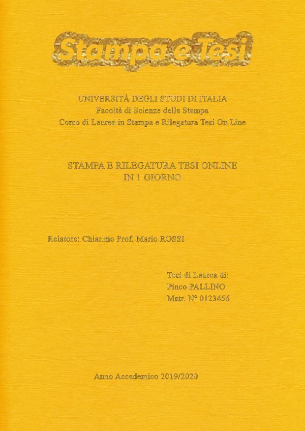 Similtela Giallo Oro LAYOUT 2 - Logo in Alto - Times New Roman