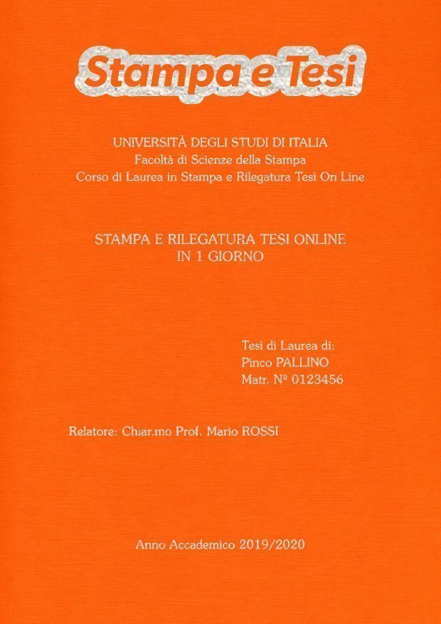 Similtela Arancione Argento LAYOUT 1 - Logo in Alto - Souvenir 