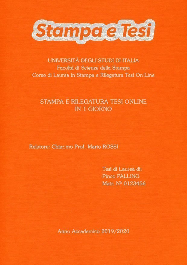 Similtela Arancione Argento LAYOUT 2 - Logo in Alto - Souvenir 