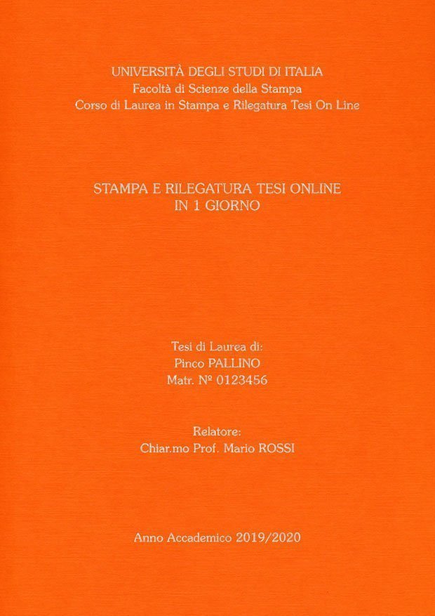 Similtela Arancione Argento LAYOUT 4 - Senza Logo - Souvenir 