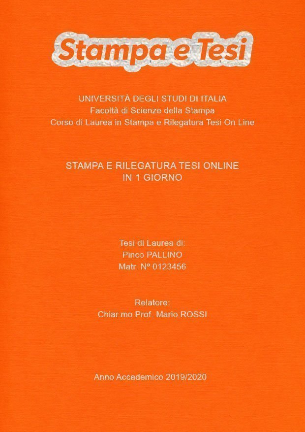 Similtela Arancione Argento LAYOUT 4 - Logo in Alto - Arial